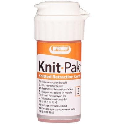 Premier Knit-Pak Knitted Retraction Cord, Size 2, Plain, Non-Impregnated, Orange, 100" (254 cm), 1/Pk, 9007555 thumbnail 15