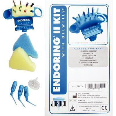 Jordco EndoRing II Premium Kit, Blue, with Ruler, e-Foam Inserts, GelWell Cups, and EndoGel Tubes, ERK thumbnail 3