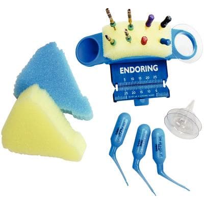 Jordco EndoRing II Premium Kit, Blue, with Ruler, e-Foam Inserts, GelWell Cups, and EndoGel Tubes, ERK thumbnail 4