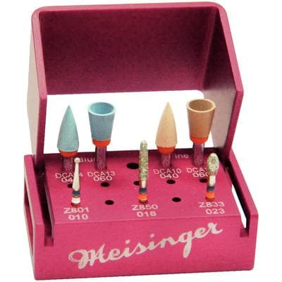 Meisinger Luster for Zirconia Intraoral Adjustment Kit, Pink, 1.0mm thumbnail 4