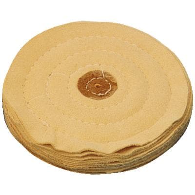 Dixon Chamois Buffs, 3" Diameter, 12 Ply, Buff Chamois - Chamois Buffs - Buff Chamois, 3", 12 Ply - Image 1