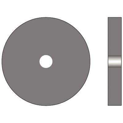 Cratex® Rubber Polishing Wheels, #74, Medium M, 100/Pkg - Cratex® Wheels – #74, 100/Pkg - Medium M - Image 1
