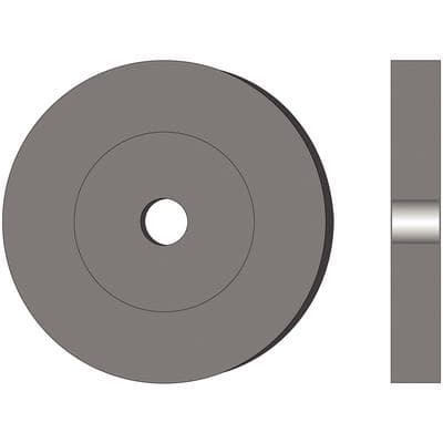 Cratex Wheel #306, Medium, 3" x 3/8" with 1/4" Hole, 1/Pkg - Cratex Wheels – 1/Pkg - #306, Medium, 3" x 3/8" With 1/4" Hole - Image 1