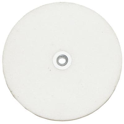 Dixon White Aluminum Oxide Lathe Wheel, 3" x 3/8", 1/4" Leaded Arbor Hole, Single - White Aluminum Oxide Lathe Wheels - 3" x 3/8" with 1/4" Leaded Arbor Hole - Image 1