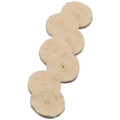 Dixon Miniature Finex Muslin Buffs, 16-Ply, 1-1/4", 3-Row Stitching, 12/Pkg - Miniature Finex Muslin Buffs – 16-Ply - 1-1/4", 3 Row Stiching, 12/Pkg - Image 1