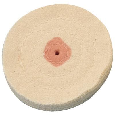 Dixon Regular Muslin Buff with Shellac Center, 5" x 30 Ply, 3 Rows Stitching, 1/Pkg - Regular Muslin Buffs with Shellac Center - 5" x 30 Ply, 3 Rows Stitching - Image 1
