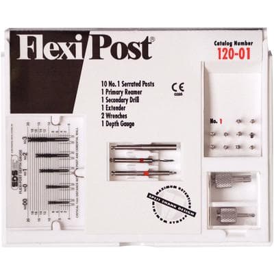 Flexi-Post Post System, Stainless Steel, Intro Kit, Size 1, Red, 120-01 thumbnail 8