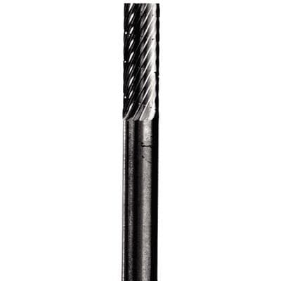 Abbott-Robinson® Tungsten Carbide Lathe Bur, Cylinder Dual Cut, 1/4" Head Diameter, 1/4" Shank, Regular Cut, 1/Pkg thumbnail 3