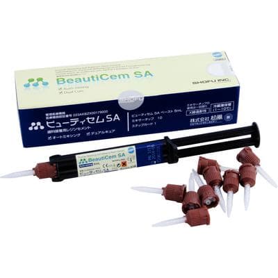 Shofu BeautiCem SA Auto-Mix Resin Cement, Ivory, 5 ml Syringe with 10 Mixer Tips, #3214 thumbnail 5