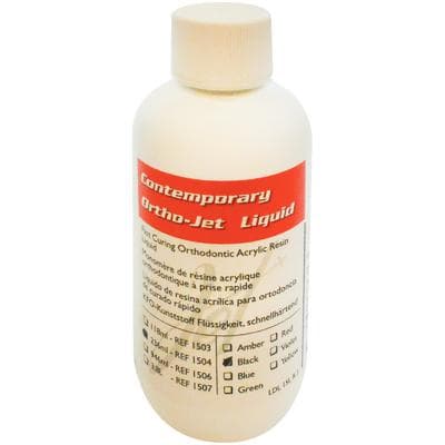 Contemporary Ortho-Jet Orthodontic Resin Liquid, Self Cure, Black, 8 oz (240 ml) Bottle thumbnail 2