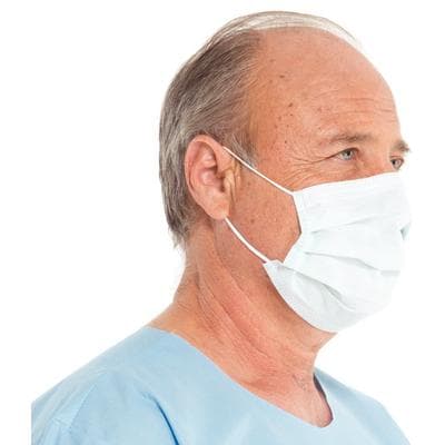Halyard The Lite One Earloop Procedure Mask, Blue, Pleat-Style, 50/Box, 62356 thumbnail 9