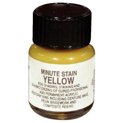Minute Stain Colored Acrylic Liquid, Yellow, 6cc (1/4 oz), Single Bottle thumbnail 7