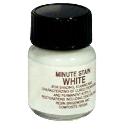 Minute Stain Colored Acrylic Liquid, White, 6cc (1/4 oz), Single Bottle thumbnail 7