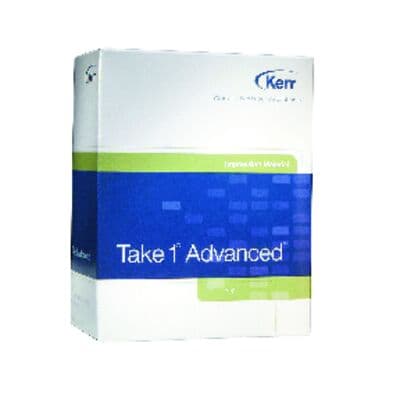 Kerr Take 1 Advanced VPS Impression Material, Rigid Tray, Super Fast Set, Dark Green, 2 x 50 mL Cartridges with 6 Mixing Tips, #34458 thumbnail 7