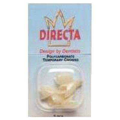 Directa Temporary Polycarbonate Crowns, Translucent, Size #10 (Upper Right Central), Refill Pack of 5, 609210 thumbnail 5