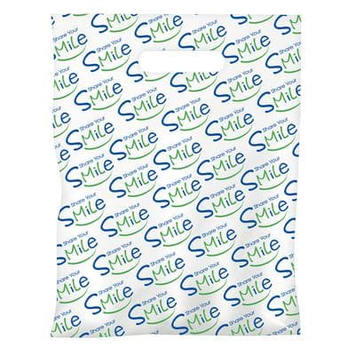 Dental Scatter Bags, Share Your Smile, Blue/Green, 7-1/2" W x 10" H, 100/Pkg - Dental Scatter Bags – 100/Pkg - Share Your Smile, Blue/Green, 7-1/2 W x 10 H, 100/Pkg - Image 1