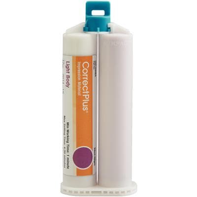 Correct Plus Light Body VPS Impression Material, Regular Set, Unflavored, 50 ml Cartridges, 32/Pkg, Q34BC thumbnail 8