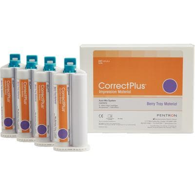 Correct Plus Hydrophilic Vinyl Polysiloxane Impression Material, Tray, Regular Set, Berry Flavor, 50 ml Cartridges, 4/Pk, Q34JAA thumbnail 11