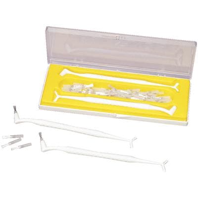 Dentamerica Composite Brush & Instrument Kit, White, 2 Handles & 100 Brushes, #360 thumbnail 3