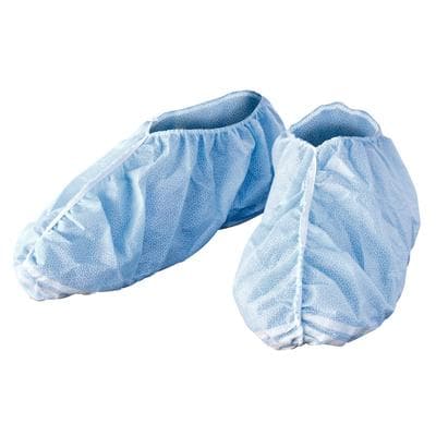 Halyard X-Tra Traction Shoe Covers, Blue, Universal Size, SMS Fabric, 300 per Dispenser, Case of 3 Dispensers (900 Total) thumbnail 2