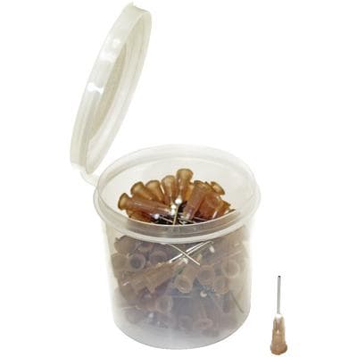 Vista Apex Appli-Vac 19 Gauge Brown Bendable Applicator Tips, 3/4", 100/Pkg, #315119 thumbnail 13
