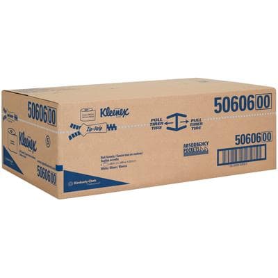 Kleenex® Hard Roll Towels, White, 8" x 600', 6 Rolls/Pkg - Kleenex® Hard Roll Towels – White, 8" x 600', 6 Rolls/Pkg - Kleenex® Hard Roll Towels – White, 8" x 600', 6 Rolls/Pkg - Image 1