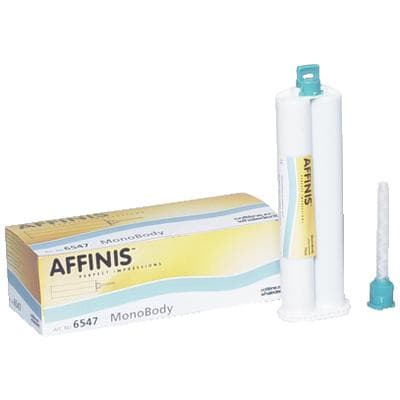 AFFINIS® VPS System 75 Monophase Body Impression Material, 75ml, 2 Cartridges with 8 Mixing Tips, Light Blue, 6547 thumbnail 12