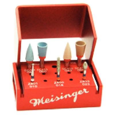 Meisinger LUSTER for Zirconia Intraoral Adjusting and Polishing Kit, 7 Pieces with Bur Block, LUS91 thumbnail 11