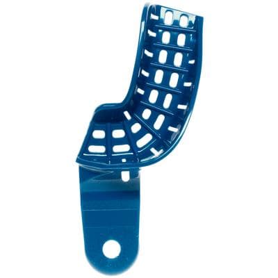 President Perforated Impression Tray, Autoclavable, Blue, Size 8, Upper Right/Lower Left Quadrant, 12/Pk, C6957 thumbnail 13