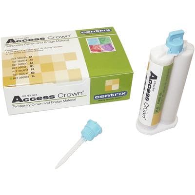 Access Crown® Temporary Crown and Bridge Material, Bis-Acryl Automix Cartridge Refill, Bleach Shade, 76g, 1 Cartridge + 10 SuperMixer™ Nozzles, 360038 thumbnail 19