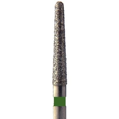 Meisinger Single-Use Sterile Diamond Bur, Friction Grip, Tapered Round End, Coarse, Green, 1.4 mm, 25/Pk, #1114.10C thumbnail 15