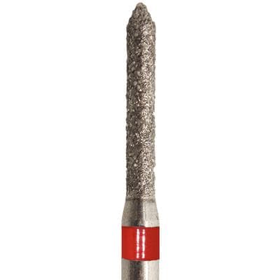 Meisinger Singles Disposable Diamond Bur, FG, Beveled Cylinder, Fine (Red), 1.2mm Diameter, 8mm Length, #1812.8F, 25/Pack thumbnail 5