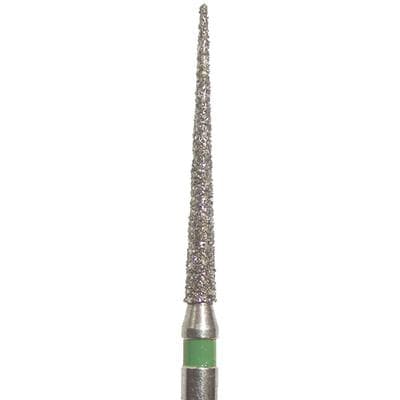 Meisinger Singles Disposable Diamond Bur, FG Friction Grip, Extra Long Needle, 1.2mm, Coarse, Green, 25/Pack, #1312.11C thumbnail 12