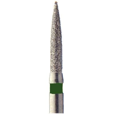 Meisinger Single-Use Sterile Diamond Burs, FG, Flame, #1510.8C, 1.0 mm, Coarse, Green, 25/Pk thumbnail 14