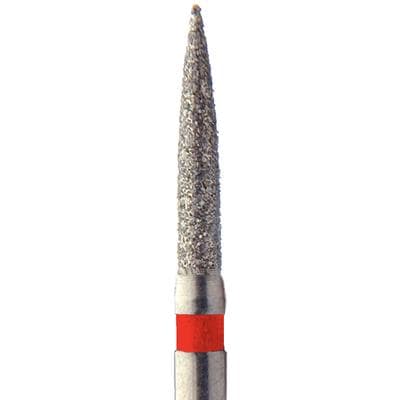 Meisinger Single-Use Sterile Diamond Burs, FG, Flame, #1510.8F, 1.0 mm, Fine, Red, 25/Pk thumbnail 15