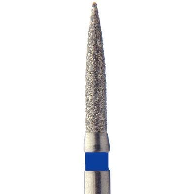 Meisinger Single-Use Sterile Diamond Bur, Friction Grip, Flame, 1510.8M, 1.0 mm, Medium, Blue, 25/Pk thumbnail 6