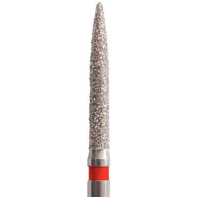 Meisinger Single-Use Sterile Diamond Bur, FG, Flame, #1512.10F, 1.2 mm, Fine, Red, 25/Pk thumbnail 15