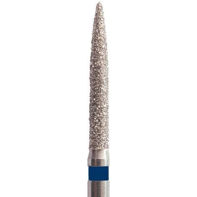 Meisinger Single-Use Sterile Diamond Bur, FGSS, Flame, #1512.6MS, 1.2 mm Diameter, 6.0 mm Length, Medium Grit, Blue Ring, 25/Pk thumbnail 6