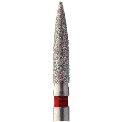 Meisinger Single-Use Sterile Diamond Bur, FG, Flame, #1516.8F, 1.6 mm Diameter, 8.0 mm Length, Fine, Red, 25/Pk thumbnail 6
