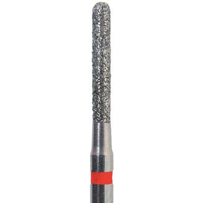 Meisinger Singles Disposable Diamond Bur, FG, Round-End Cylinder, Fine, Red Band, #1210.7F, 1.0mm Diameter, 8.0mm Length, 25/Pack thumbnail 5