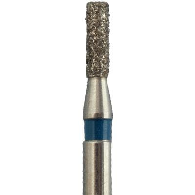 Meisinger Singles Disposable Diamond Bur, Flat-End Cylinder, FG Short Shank, Medium Grit, 1.0mm Diameter, 4.0mm Length, Blue Ring, #0710MS, 25/Pack thumbnail 6