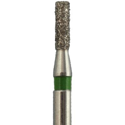 Meisinger FG Single-Use Diamonds, Flat End Cylinder, Coarse, #0712C, 1.2mm Diameter, 4.0mm Length, Green Ring, 25/Pk thumbnail 14