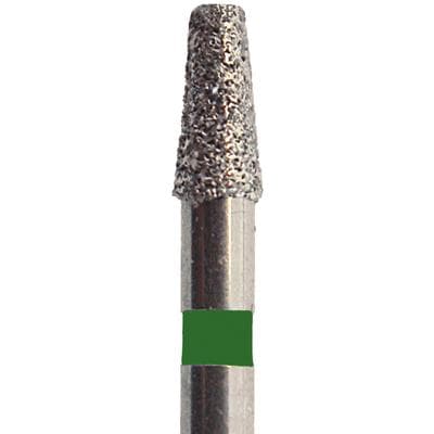 Meisinger Single-Use Sterile Diamond Bur, Friction Grip, Tapered Flat End, Coarse, Green, 1.4 mm, 25/Pk, #0914.9C thumbnail 6