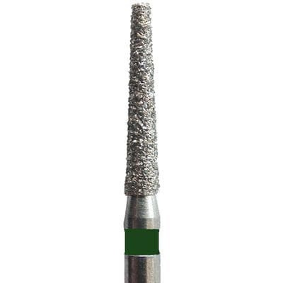 Meisinger Single-Use Sterile Diamond Bur, Friction Grip, Tapered Flat End, 0916.8C, 1.6 mm, Coarse, Green, 25/Pk thumbnail 15