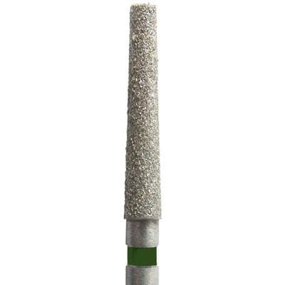 Meisinger Singles Disposable Diamond Bur, FG, Flat-End Tapered, Medium Grit, #0916.10M, 1.6mm Diameter, 10mm Length, 25/Pack thumbnail 5