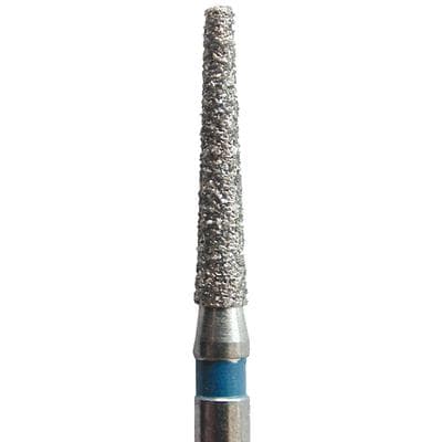 Meisinger Singles Disposable Diamond Bur, FG, Flat End Taper, Medium Grit, #0916.8M, 1.6mm Diameter, 8.0mm Length, 25/Pk thumbnail 5