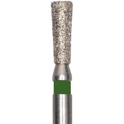 Meisinger Single-Use Sterile Diamond Bur, Friction Grip, Long Inverted Cone, Coarse, Green, 1.8 mm, 25/Pk, 0318.5C thumbnail 5