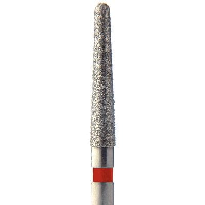 Meisinger Single-Use Sterile Diamond Bur, FG, Tapered Round End, #1116.10F, 1.6 mm, Fine, Red, 25/Pk thumbnail 14