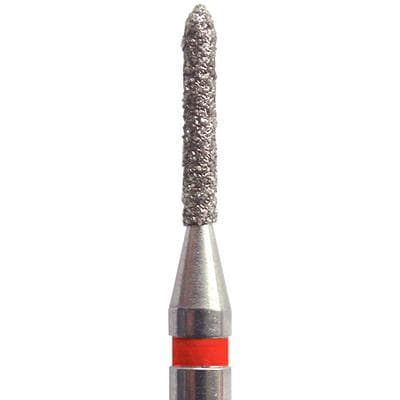 Meisinger Singles Disposable Diamond Bur FG, Modified Beveled Cylinder (Torpedo), Fine, 1.2mm, #1800.8F, 25/Bx thumbnail 5