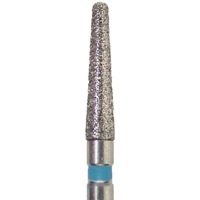 Meisinger Singles Disposable Diamond Bur, FG, Round Edge Tapered, Medium Grit, #0816.8M, 1.6mm Diameter, 8.0mm Length, 25/Pack thumbnail 5